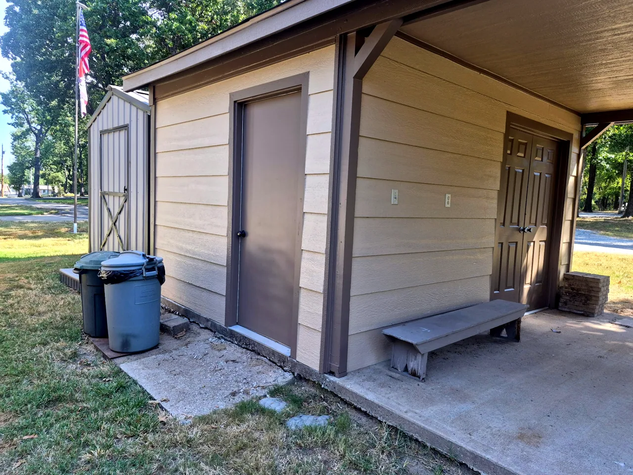 Entry Doors & Siding Repainted — After — Grand Lake, OK