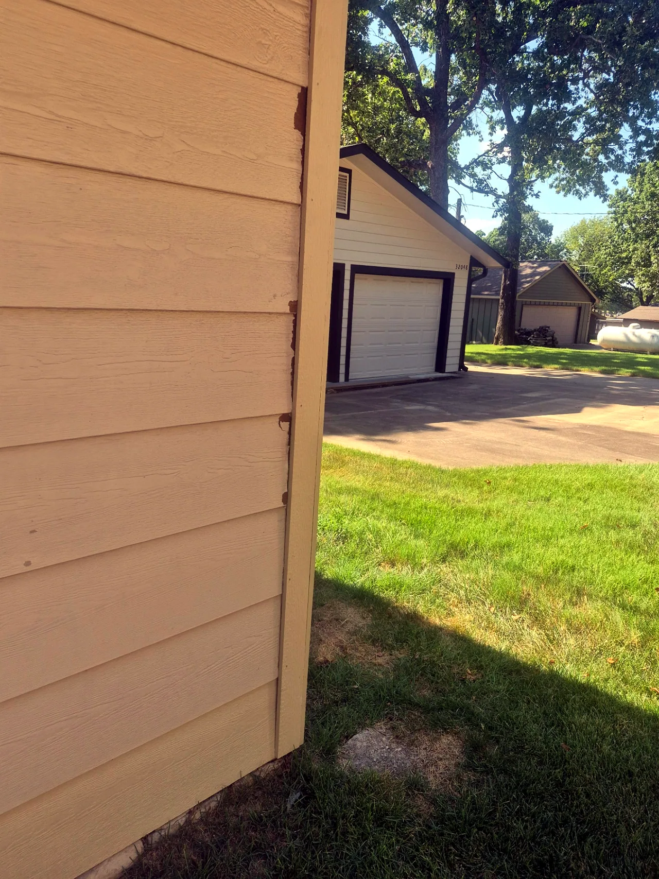 Corner Boards Replaced, Unpainted — In Progress — Grand Lake, OK