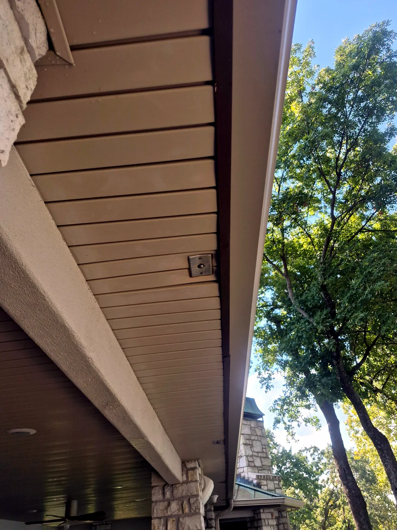 Beam & Soffit Cleaned — After — Grand Lake, OK