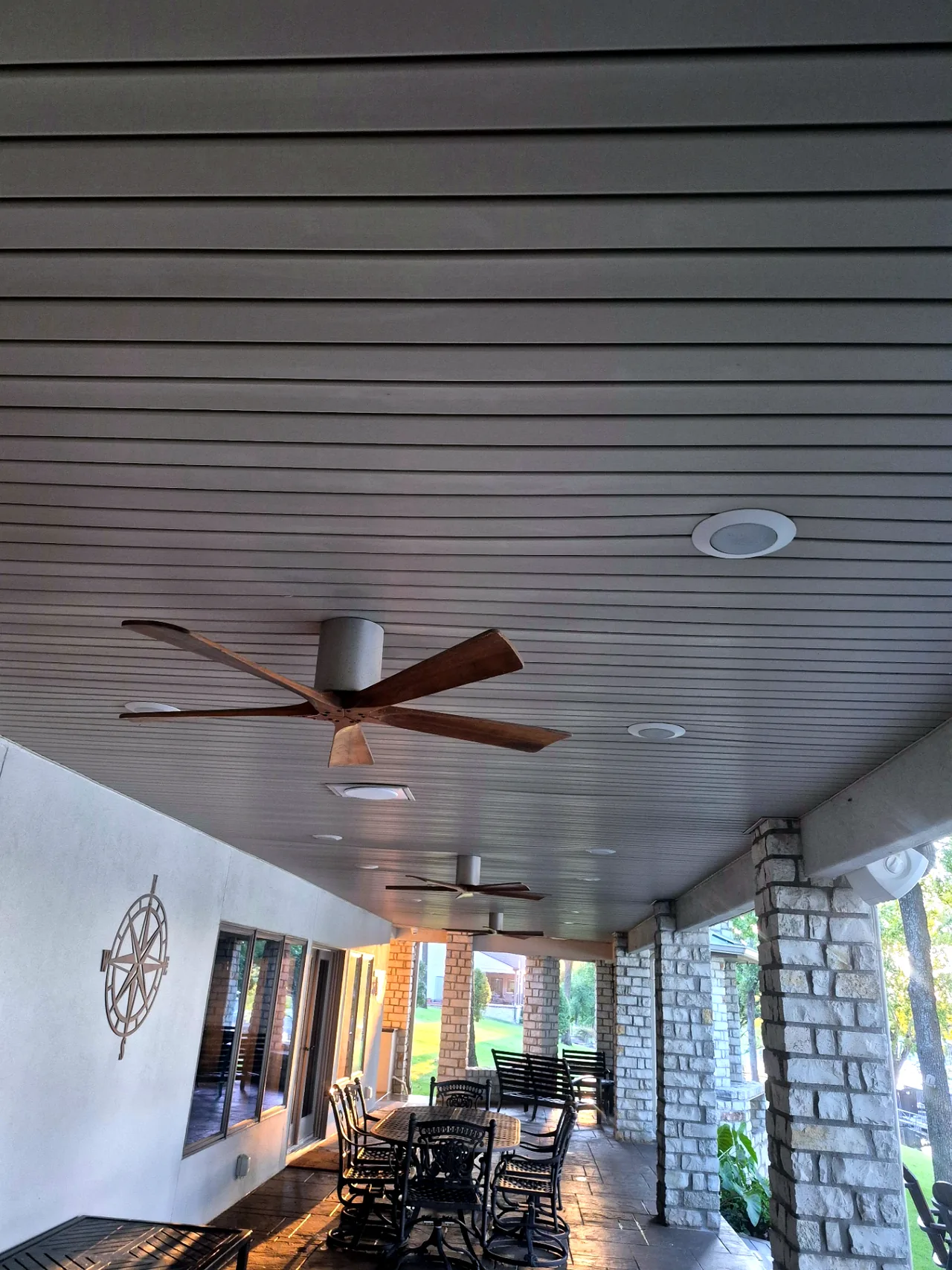 Full Covered Deck Ceiling — After — Grand Lake, OK