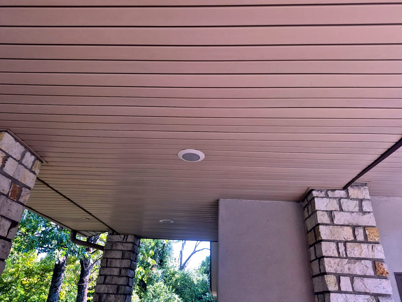 Covered Deck Vinyl Ceiling Cleaned — After — Grand Lake, OK