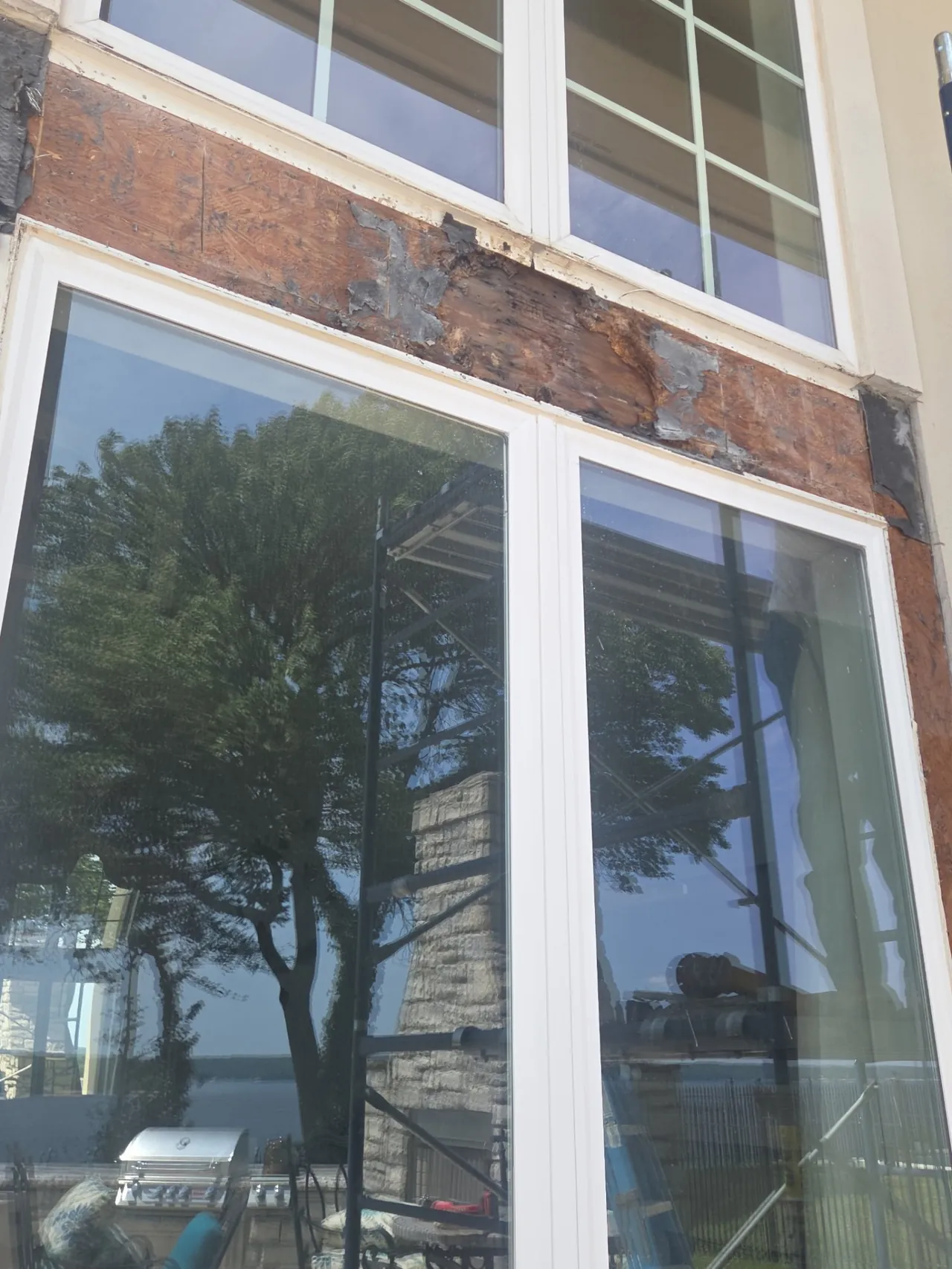 Failed Flashing & Wood Rot — Before — Grand Lake, OK