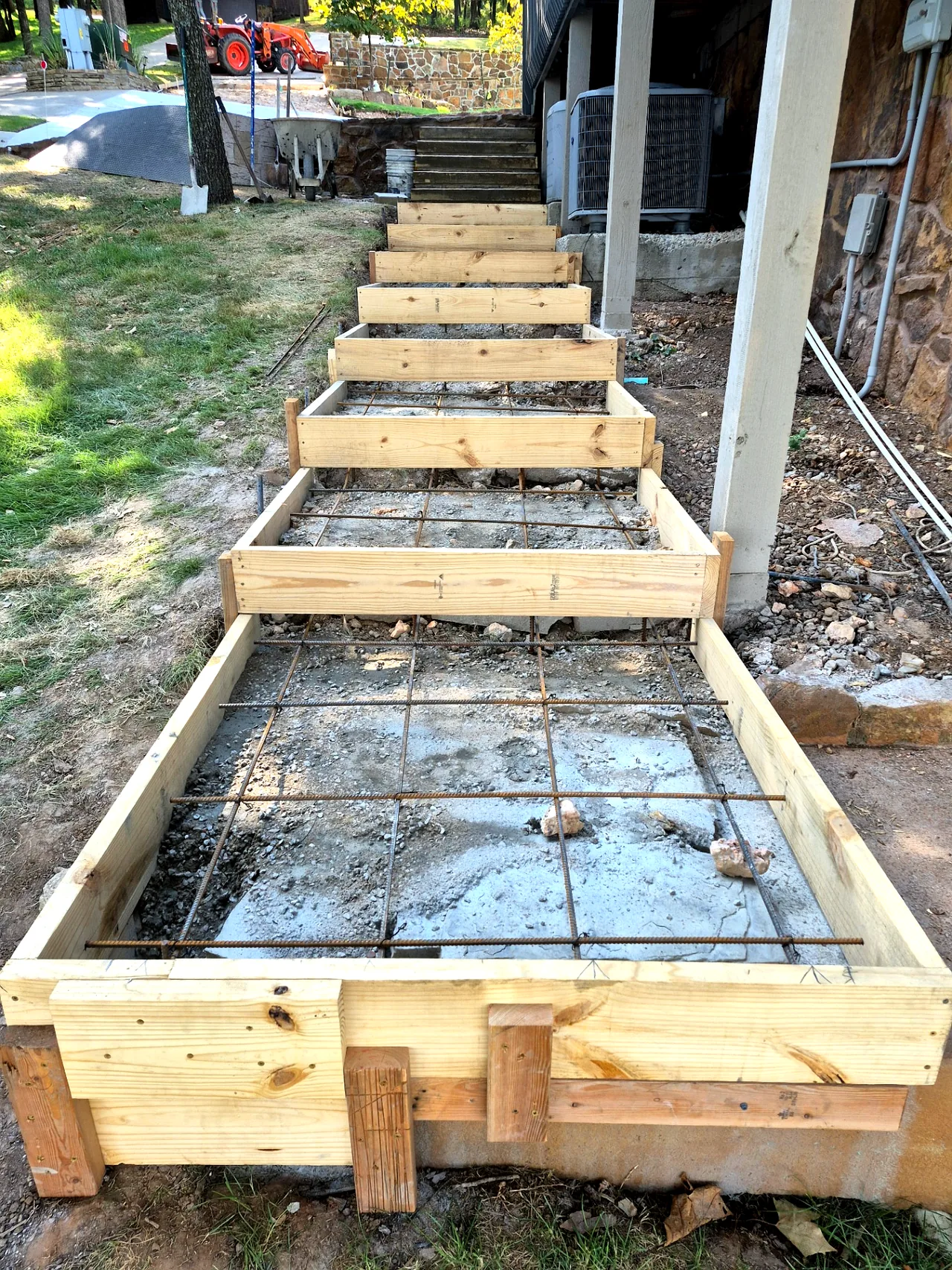 Rebar & Forms Ready for Pour — Monkey Island, OK