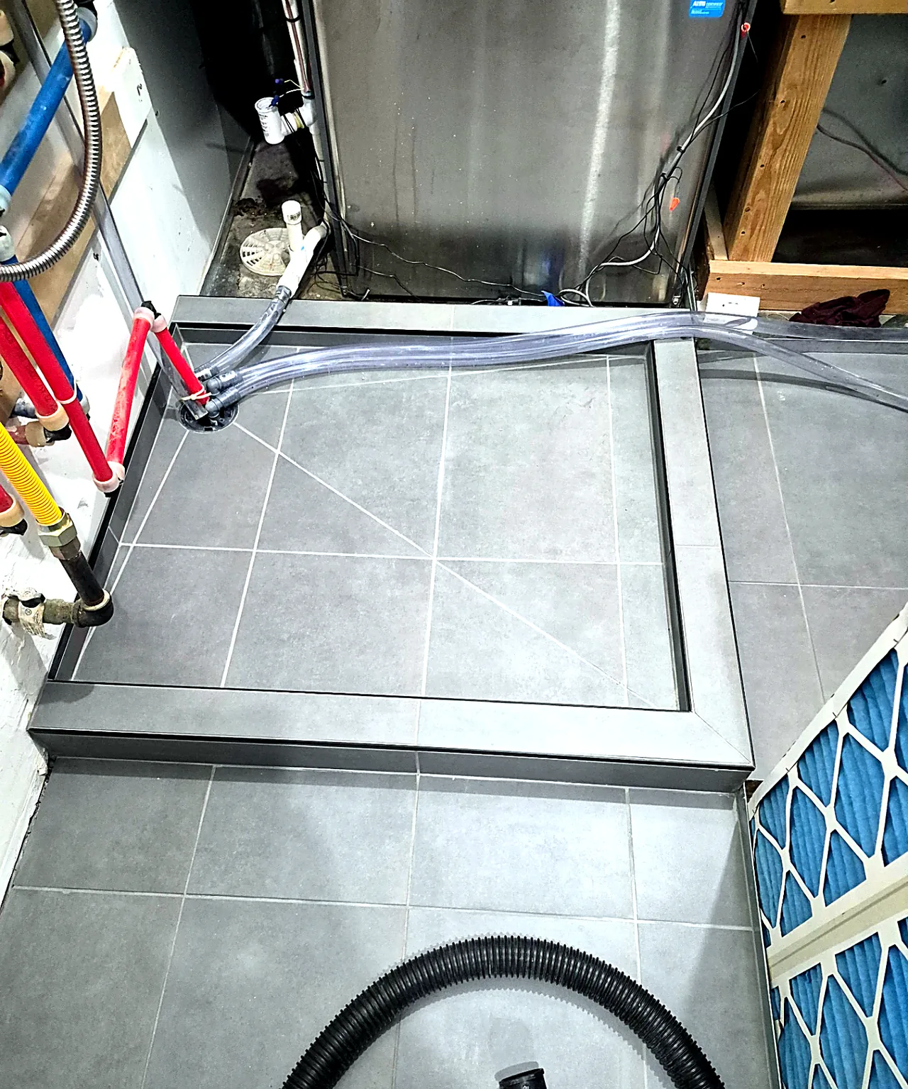 Finished Tiled Equipment Platform — In Progress — Grand Lake, OK