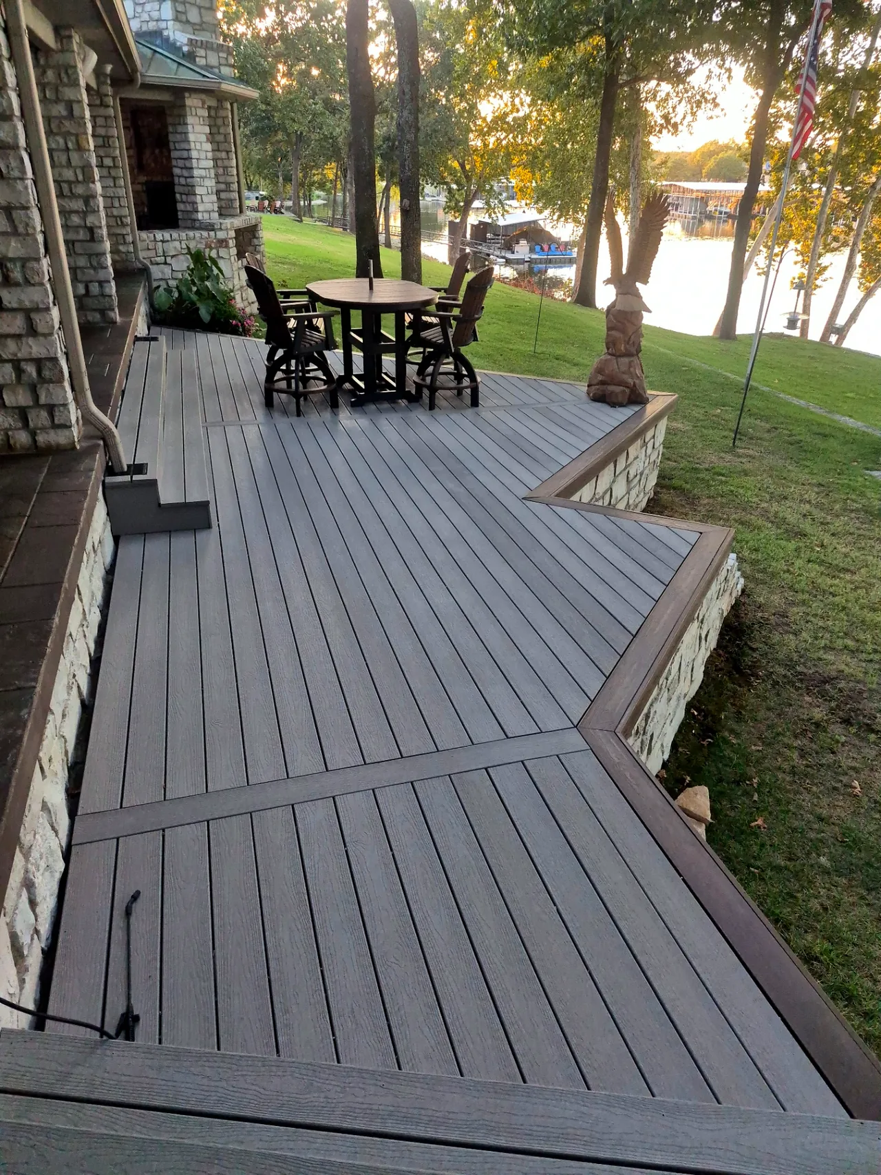 Composite Deck Cleaned — After — Grand Lake, OK