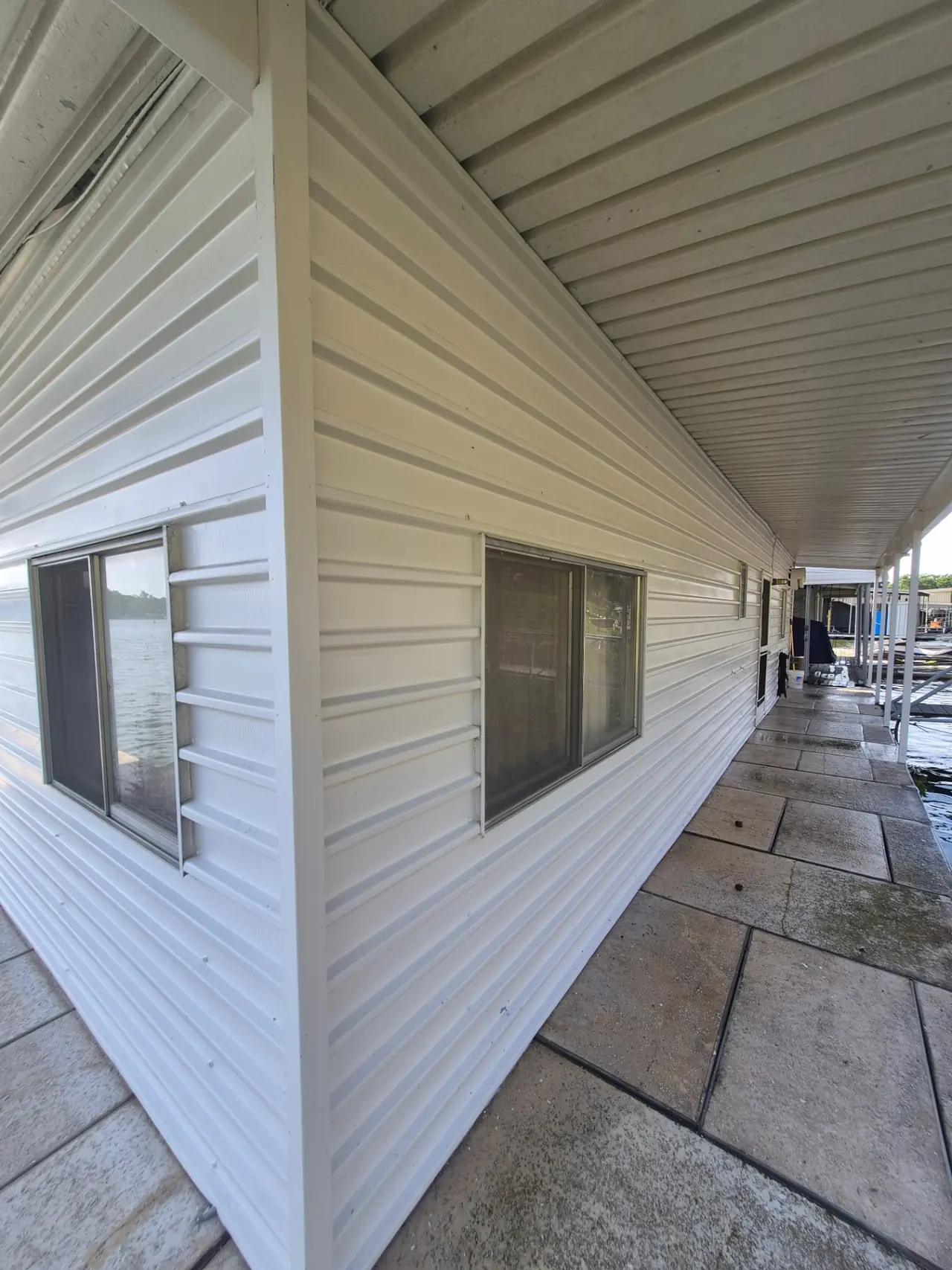 White Siding Restored — After — Grand Lake, OK