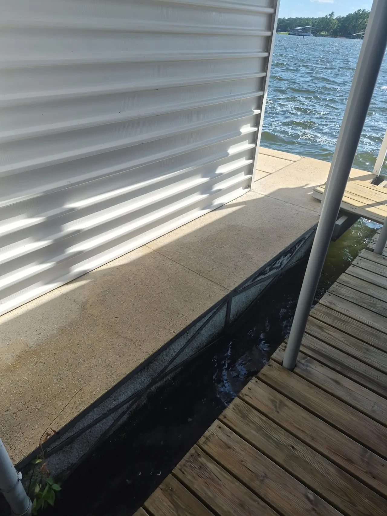 Dock Edge Concrete — After — Grand Lake, OK