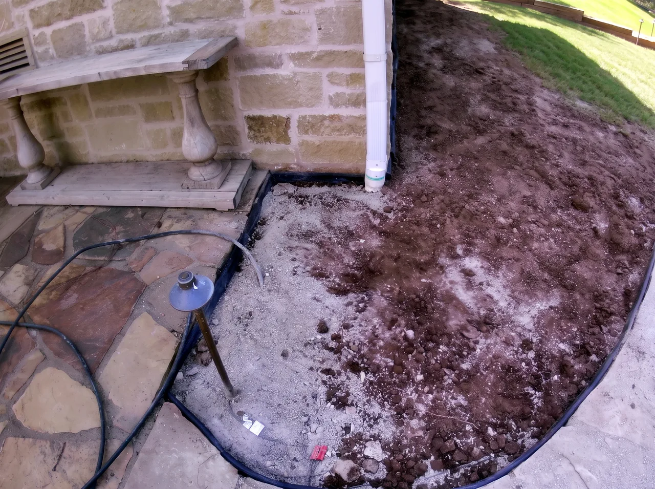 Bed Excavated & Base Prepped — Before — Grand Lake, OK