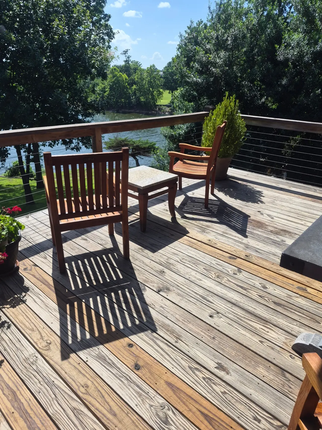 Lakefront Deck Set — After — Grove, OK