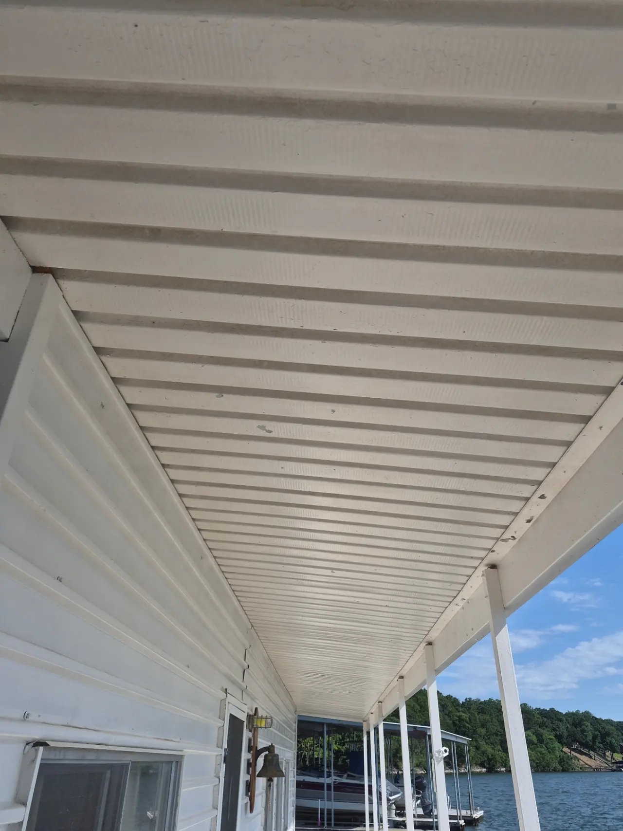 Covered Dock Ceiling — Before — Grand Lake, OK